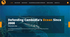 Desktop Screenshot of marineconservationcambodia.org